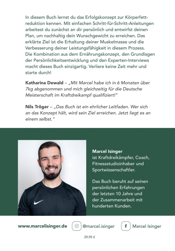 Körperfettreduktion für Sportlerinnen und Sportler Marcel Isinger